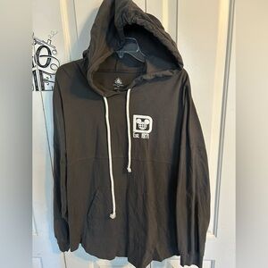 Disney Authentic Original Disney World Spirit Jersey Gray Pullover Hoodie Size L